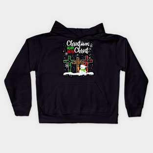 Christmas Begins With Christ Costume Xmas Gifts Kids Hoodie